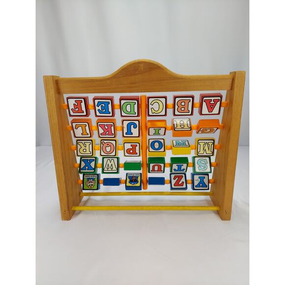 Vintage Sesame Street Muppets Alphabet Letter Character Wooden Educational Toy - Picture 5 of 6